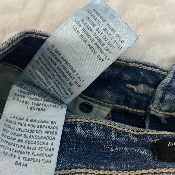 True Religion Halle High Rise super Skinny Light Blue Distressed Jeans SZ 24 - Picture 13 of 14